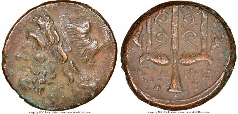 SICILY. Syracuse. Hieron II (ca. 275-215 BC). AE litra (19mm, 8h). NGC XF. Head ...