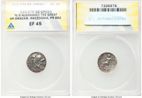 MACEDONIAN KINGDOM. Alexander III the Great (336-323 BC). AR drachm (17mm, 1h). ANACS XF 45. Posthumous issue of uncertain mint in Greece or Macedonia...