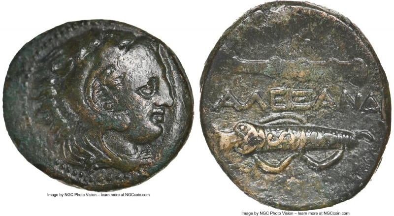 MACEDONIAN KINGDOM. Alexander III the Great (336-323 BC). AE unit (18mm, 9h). NG...