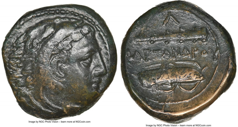 MACEDONIAN KINGDOM. Alexander III the Great (336-323 BC). AE unit (18mm, 11h). N...