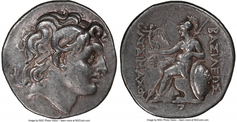 THRACIAN KINGDOM. Lysimachus (305-281 BC). AR tetradrachm (30mm, 17.01 gm, 1h). ...