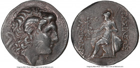 THRACIAN KINGDOM. Lysimachus (305-281 BC). AR tetradrachm (30mm, 16.91 gm, 11h). NGC Choice VF 5/5 - 2/5, edge bend, scuff. Uncertain mint. Diademed h...