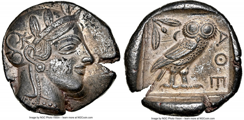 ATTICA. Athens. Ca. 440-404 BC. AR tetradrachm (26mm, 17.16 gm, 1h). NGC (photo-...