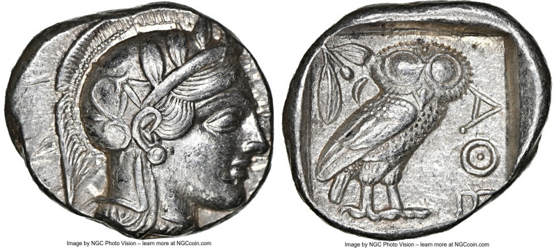 ATTICA. Athens. Ca. 440-404 BC. AR tetradrachm (25mm, 17.18 gm, 1h). NGC AU 5/5 ...
