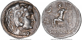 SELEUCID KINGDOM. Seleucus II Callinicus (246-225 BC). AR tetradrachm (28mm, 17.13 gm, 5h). NGC Choice XF 4/5 - 3/5, die shift. Posthumous issue in th...