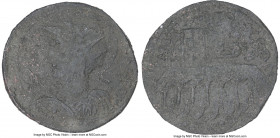 CARIA. Antiochia ad Maeandrum. Gallienus (AD 253-268). AE (38mm, 7h). NGC Choice VF. AVK ΠoΓA-ΛΛI-HNOC, radiate, helmeted, and cuirassed bust left, ho...
