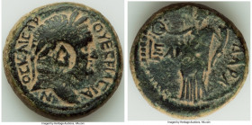 DECAPOLIS. Gadara. Vespasian (AD 69-79). AE (23mm, 11.99 gm, 12h). Choice Fine, countermark. Dated Civic Year 135 (AD 71/2). ΟΥECΠΑCΙΑ-Ν-ΟC ΚΑΙCΑΡ; la...