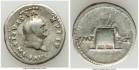 Vespasian (AD 69-79). AR denarius (19mm, 3.42 gm, 6h). Choice Fine. Rome, AD 78-79 AD. CAESAR-VESPASIANVS AVG, laureate head of Vespasian right / IMP-...