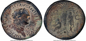 Titus, as Augustus (AD 79-81). AE sestertius (33mm, 23.16 gm, 6h). NGC Fine 5/5 - 2/5. Judaea Capta issue. Eastern mint possibly in Thrace, ca. AD 80/...