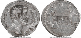 Divus Antoninus Pius (AD 138-161). AR denarius (18mm, 1h). NGC XF, scratches, brushed. Rome, AD 161. DIVVS ANTONINVS, bare head of Divus Antoninus Piu...