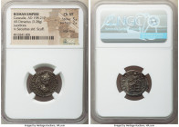 Caracalla (AD 198-217). AR denarius (19mm, 3.28 gm, 12h). NGC Choice VF 5/5 - 2/5, edge filing, scuff. Laodicea, AD 198. IMP C M AVR ANTONI-NVS PONT A...