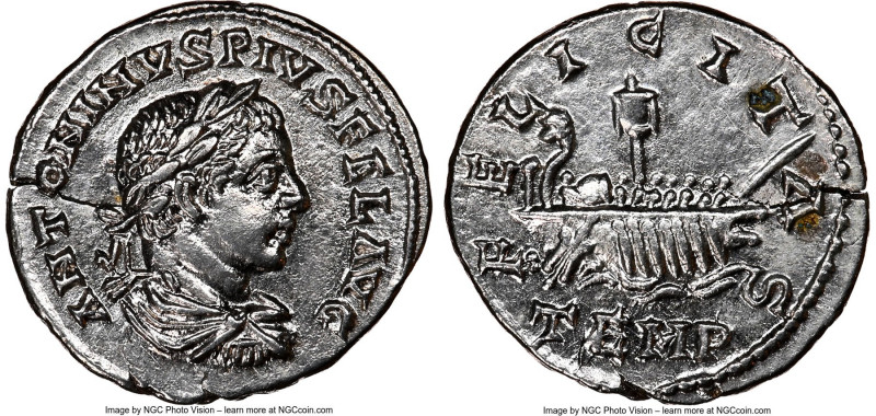 Elagabalus (AD 218-222). AR denarius (19mm, 3.04 gm, 12h). NGC Choice AU 5/5 - 3...