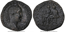 Philip II, as Caesar (AD 247-249). AE sestertius (27mm, 15.07 gm, 12h). NGC Choice XF 4/5 - 2/5. Rome, AD 246-249. IMP M IVL PHILIPPVS AVG, laureate, ...