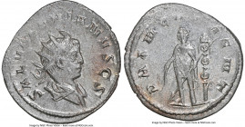 Saloninus, as Caesar (AD 258-260). BI antoninianus (23mm, 2.76 gm, 1h). NGC MS 4/5 - 3/5. Milan. SAL VALERIANVS CS, radiate and draped bust of Salonin...