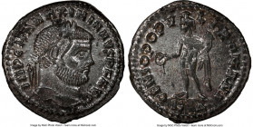Maximian, First Reign (AD 286-310), as Senior Augustus. AE follis or BI nummus (27mm, 9.19 gm, 11h). NGC MS 4/5 - 4/5, Silvering. Cyzicus, 4th officin...
