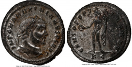 Maximian, First Reign (AD 286-310), as Senior Augustus. AE follis or BI nummus (28mm, 8.90 gm, 11h). NGC Choice AU 5/5 - 4/5, Silvering. Cyzicus, 5th ...