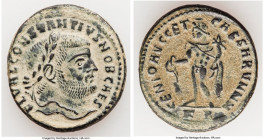 Constantius I, as Caesar (AD 305-306). BI follis or nummus (27mm, 9.55 gm, 6h). VF. Cyzicus, 3rd officina, AD 297-299. FL VAL CONSTANTIVS NOB CAES, la...