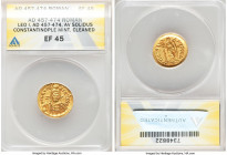 Leo I the Great, Eastern Roman Empire (AD 457-474). AV solidus (20mm, 5h). ANACS XF 45, cleaned. Constantinople, 1st officina, ca. AD 462-466. D N LEO...