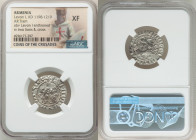 Cilician Armenia. Levon I 4-Piece Lot of Certified Trams ND (1198-1219) XF NGC, 22mm. Levon I enthroned facing / Two lions & cross. Sold as is, no ret...