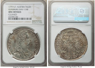 Maria Theresa Taler 1779-SF UNC Details (Cleaned) NGC, Gunzburg mint, Dav-1150. 

HID09801242017

© 2022 Heritage Auctions | All Rights Reserved