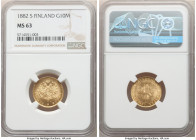 Russian Duchy. Alexander III gold 10 Markkaa 1882-S MS63 NGC, Helsinki mint, KM8.2. 

HID09801242017

© 2022 Heritage Auctions | All Rights Reserv...