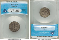 Louis XV 2 Sols (Sou Marqué) 1739-P VF35 ANACS, Semur mint, KM500.16. 

HID09801242017

© 2022 Heritage Auctions | All Rights Reserved