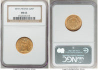 Republic gold 20 Francs 1877-A MS62 NGC, Paris mint, KM825. AGW 0.1867 oz. 

HID09801242017

© 2022 Heritage Auctions | All Rights Reserved