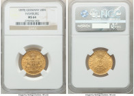 Hamburg. Free City gold 20 Mark 1899-J MS64 NGC, Hamburg mint, KM618. AGW 0.2305 oz. From the "For My Daughters" Collection 

HID09801242017

© 20...
