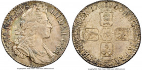 William III Shilling 1700 MS65 NGC, KM504.1, S-3516. Underlying luster bathed in multi-colored toning. 

HID09801242017

© 2022 Heritage Auctions ...