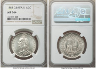 Victoria 1/2 Crown 1888 MS64+ NGC, KM764, S-3924. Jubilee bust awash with icy white untoned fields and vibrant surface luster. 

HID09801242017

©...