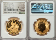Elizabeth II gold Proof "Mayflower 400th Anniversary" 100 Pounds (1 oz) 2020 PR70 Ultra Cameo NGC, KM-Unl. Mintage: 500. First day of issue. AGW 1.000...