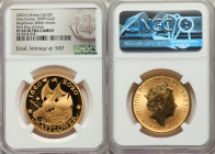 Elizabeth II gold Proof "Mayflower 400th Anniversary" 100 Pounds (1 oz) 2020 PR69 Ultra Cameo NGC, KM-Unl. Mintage: 500. First day of Issue. AGW 1.000...