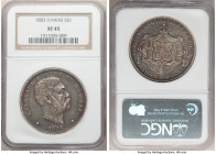 Kalakaua I Dollar 1883 XF45 NGC, San Francisco mint, KM7. 

HID09801242017

© 2022 Heritage Auctions | All Rights Reserved