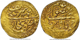 Manghits of Bukhara. temp. Nasrullah gold Tilla AH 1355/1354 AU Details (Cleaned) NGC, KM-Unl., cf. A-3035 (for type). Date is likely an error for 125...