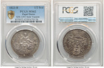 Papal States. Sede Vacante 1/2 Scudo 1823-B MS62 PCGS, Bologna mint, KM1291. From the Meduno Collection 

HID09801242017

© 2022 Heritage Auctions...