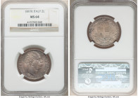 Umberto I 2 Lire 1897-R MS64 NGC, Rome mint, KM23. Bold strike with violet, blue and rose toning. From the Meduno Collection 

HID09801242017

© 2...