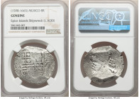 Philip III or IV (1598-1665) "Spice Islands" Shipwreck 8 Reales ND (c. 1630) Genuine NGC, Mexico City mint, KM44.3. 

HID09801242017

© 2022 Herit...