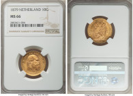 Willem III gold 10 Gulden 1879 MS66 NGC, Utrecht mint, KM106. AGW 0.1947 oz. From the "For My Daughters" Collection 

HID09801242017

© 2022 Herit...