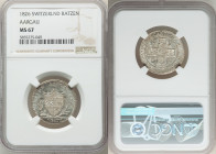 Aargau. Canton Batzen 1826 MS67 NGC, KM21. White fields and tan toning on devices. 

HID09801242017

© 2022 Heritage Auctions | All Rights Reserve...