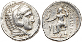 Macedonian Kingdom. Alexander III, the Great, 336-323 BC. AR Tetradrachm (27MM, 17.13g, 12h). F-VF