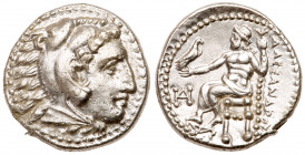 Macedonian Kingdom. Alexander III, the Great, 336-323 BC. AR Drachm(17.6mm, 4.26g). AU