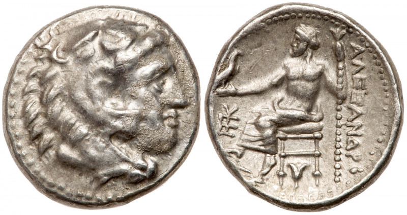 Macedonian Kingdom. Alexander III, the Great, 336-323 BC. AR Drachm (16.2mm, 4.2...