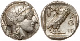 Athens. AR Tetradrachm. Circa 454-404 BC (24mm, 17.16g, 8h). EF