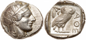 Athens. AR Tetradrachm. Ciraca 454-404 BC. (24.2mm, 17.18g, 7h). EF