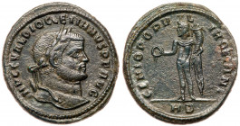Roman Empire. Diocletian, 284-305 AD. AE Follis (27mm, 9.12g). VF