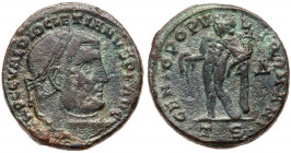 Roman Empire. Diocletian, 284-305 AD. AE Follis (25.8mm, 9.37g). F-VF