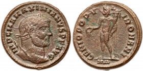 Roman Empire. Maximianus, 286-305 AD. AE Follis (26.5mm, 9.86g). EF