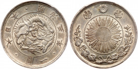 Japan. Yen, Meiji 3 (1870). PCGS AU58
