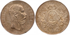 Mexico. Peso, 1866-Mo. PCGS UNC