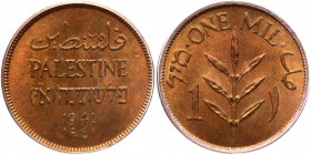 Palestine. Mil, 1941. PCGS MS64